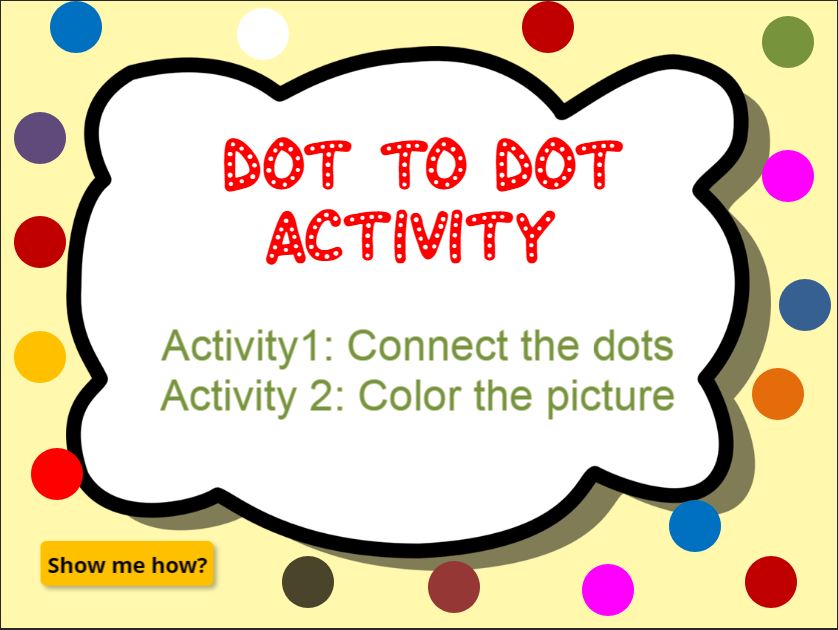 An online game to connect dots and make pictures